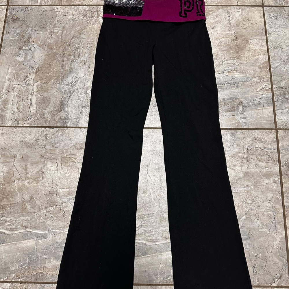 Victoria's Secret Y2K Black Flare yoga pants